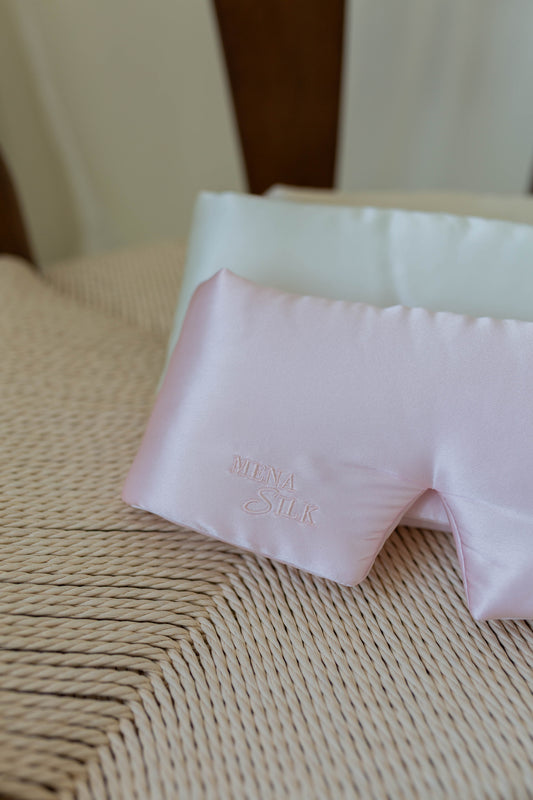 Zijden Eyemask Large | Soft Pink